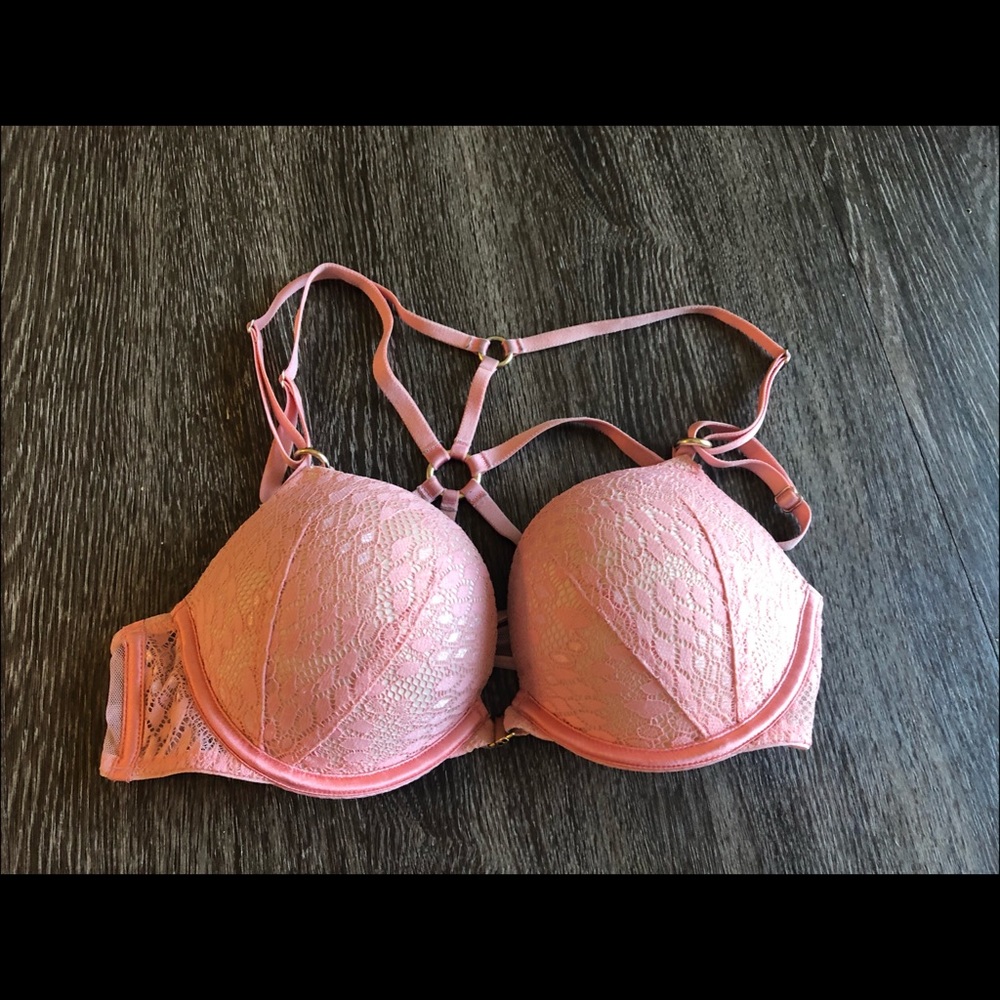 Pink Lace Front Clasp Victoria’s Secret Bombshell
